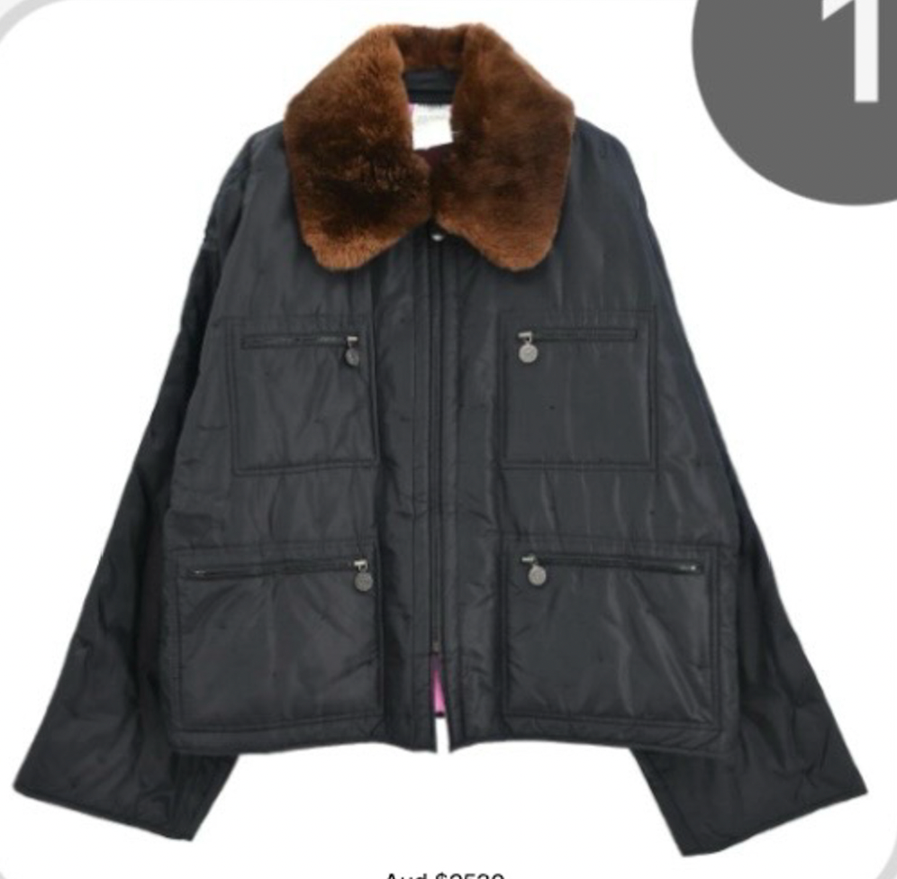 Chanel Black Zip-Up Jacket