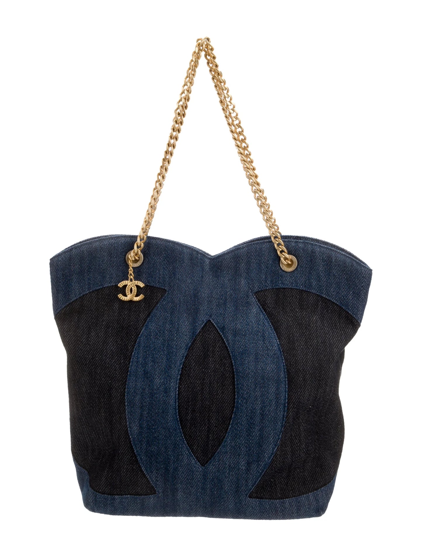 Chanel Blue Denim Tote