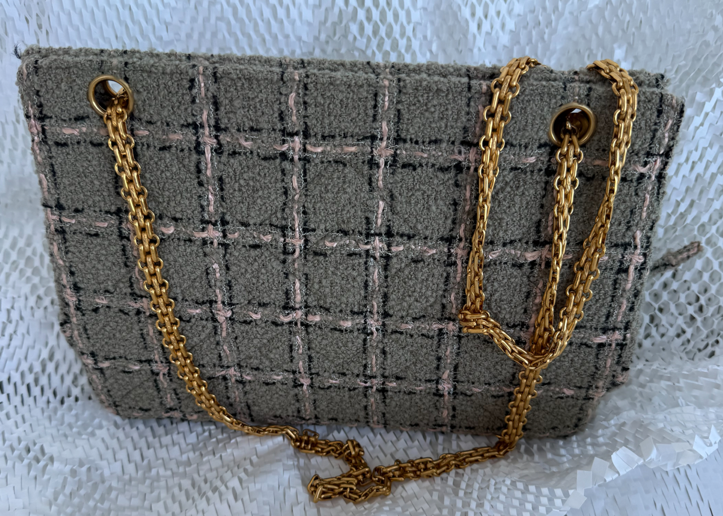 Chanel Tweed Classic Reissue Tote Bag [90s]