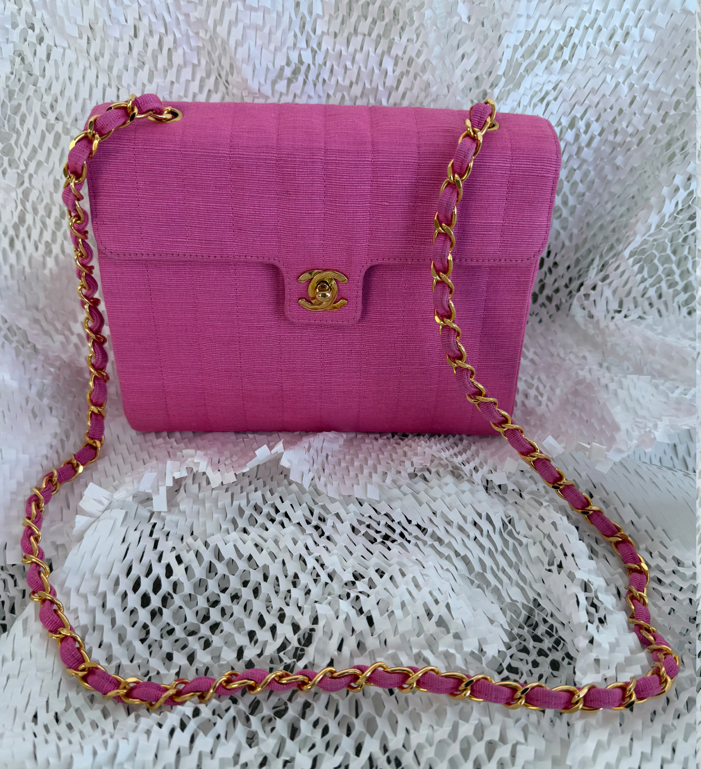 Chanel Pink Mademoiselle Shoulder Bag [91–94]