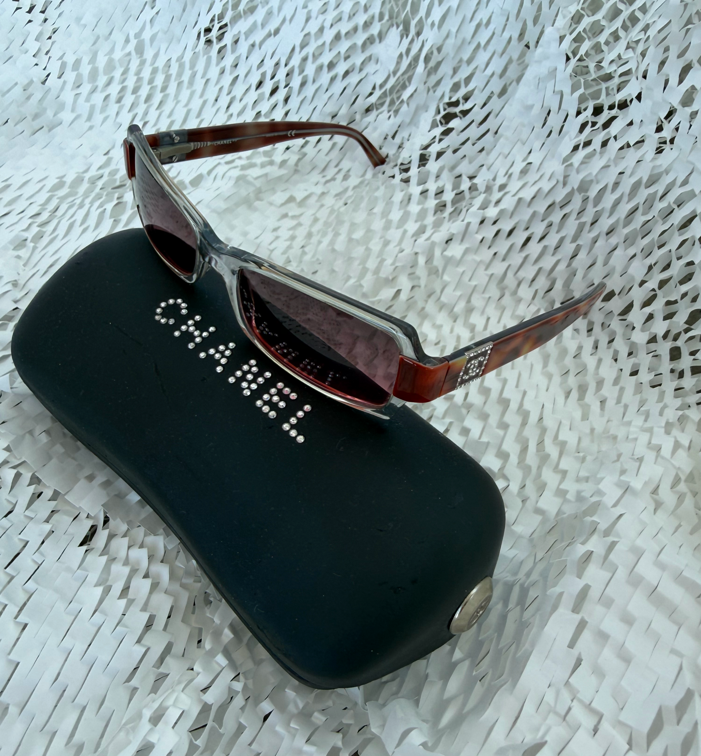 Chanel Tortoiseshell Y2K Sunglasses