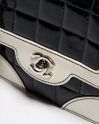 Chanel Black Patent Square Quilt Flap Bag [97–99]