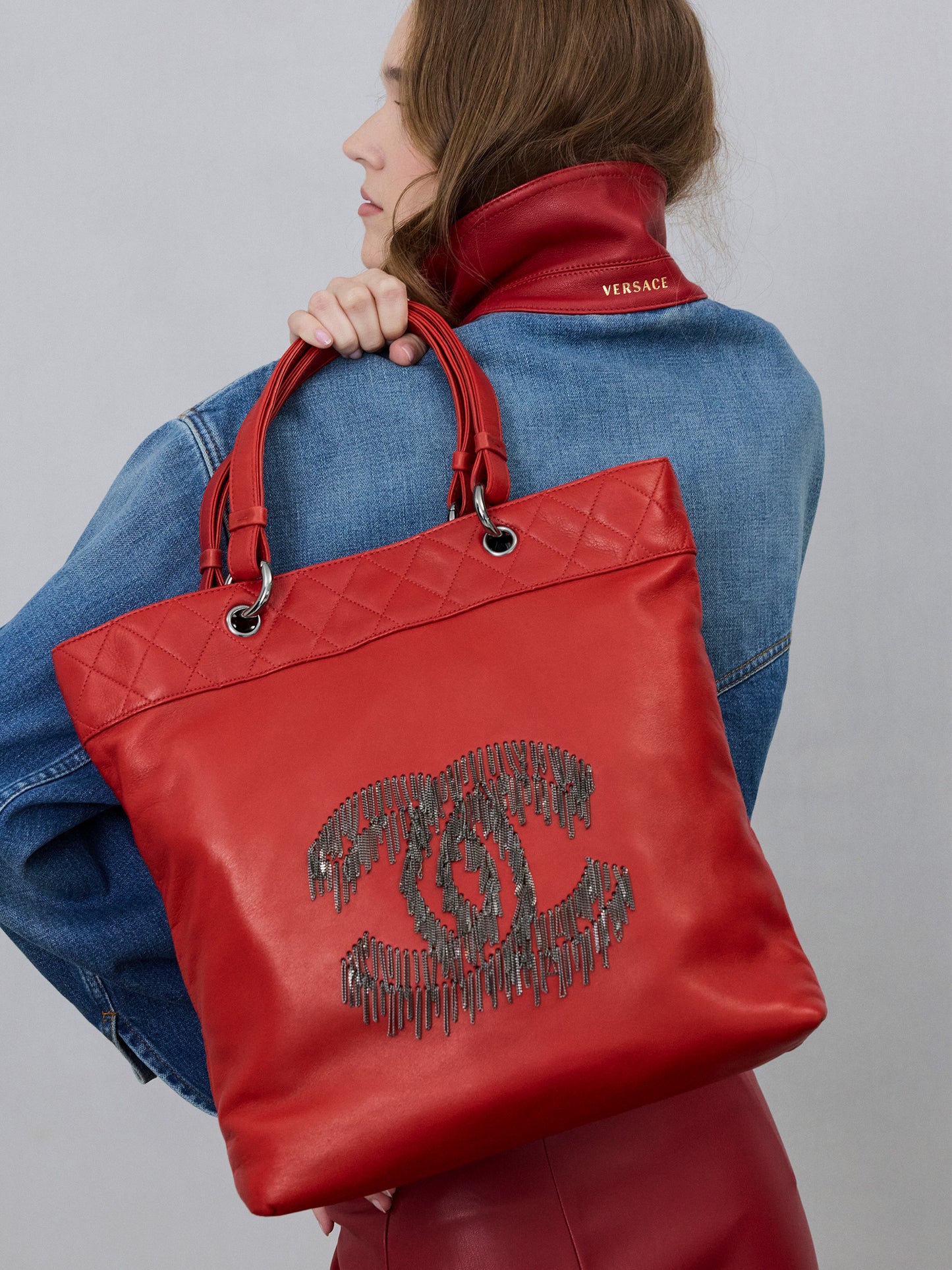 Chanel Cabaret Chain Fringe Lambskin Tote [2008]